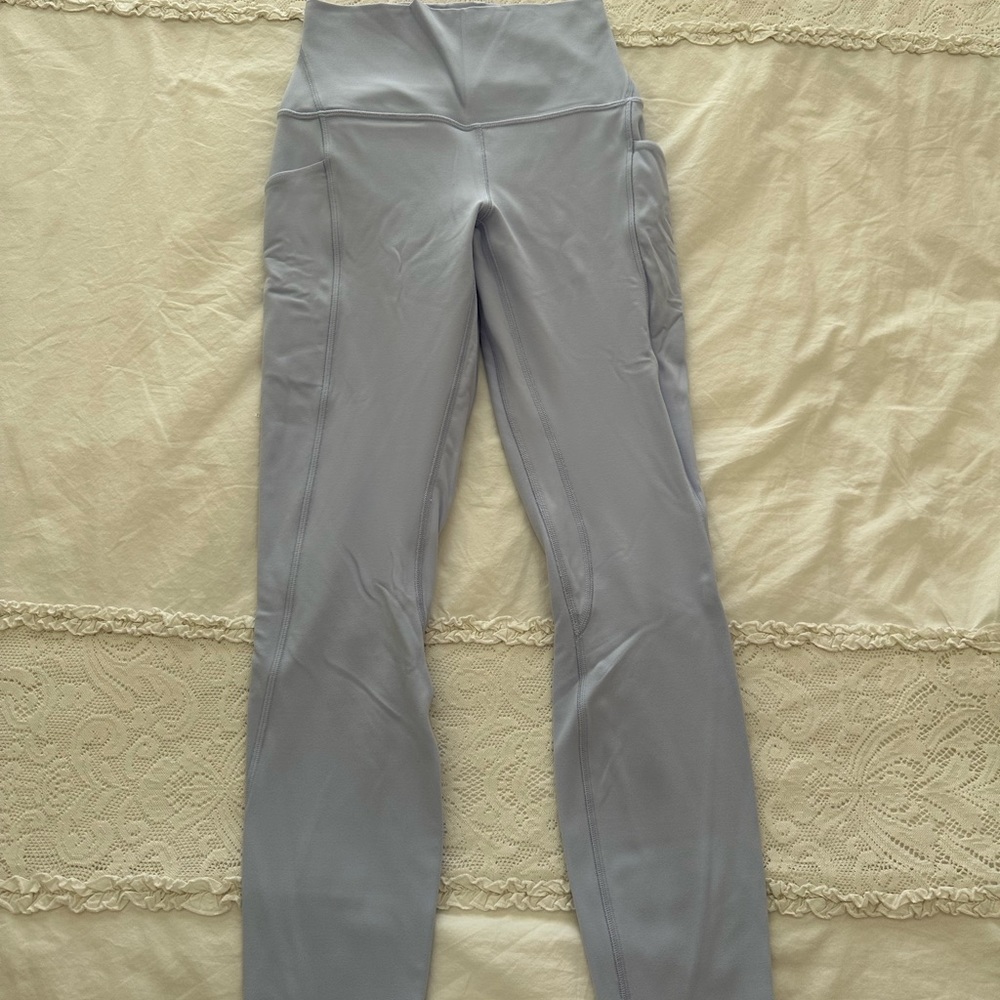 lululemon Align™ High-Rise Pant with Pockets 25" Pastel Blue in size 4